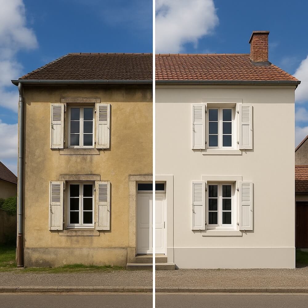 Rénovation de façade à Rouen